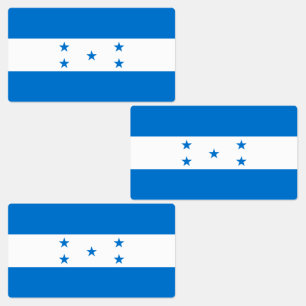 Flagge von Honduras Etiketten