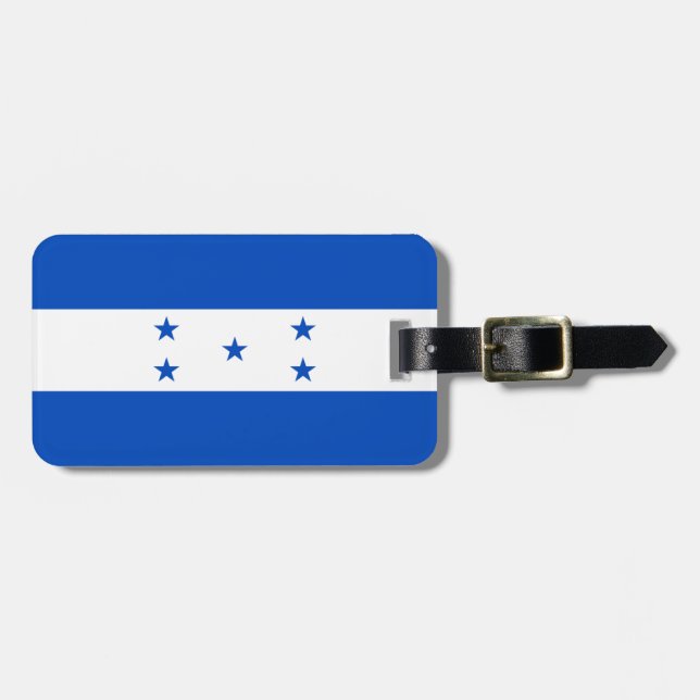Flagge von Honduras Gepäckanhänger (Vorderseite horizontal)