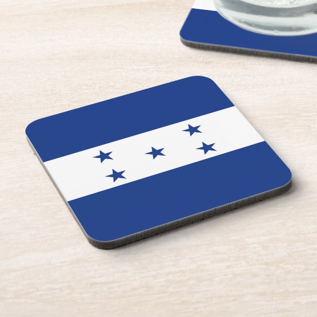 Flagge von Honduras Getränkeuntersetzer (Linke Seite)
