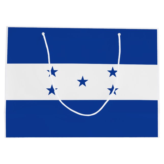 Flagge von Honduras Große Geschenktüte (Rückseite)
