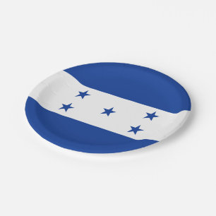 Flagge von Honduras Pappteller