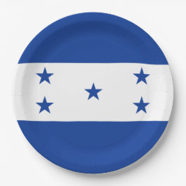 Flagge von Honduras Pappteller