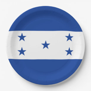 Flagge von Honduras Pappteller
