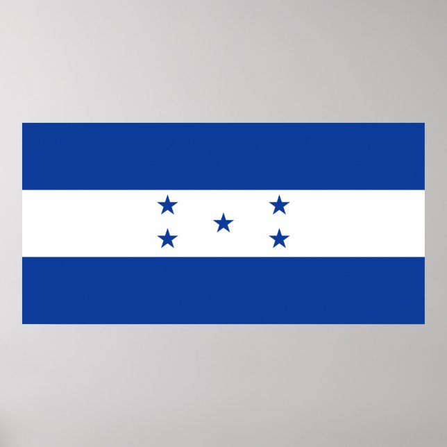 Flagge von Honduras Poster (Vorne)