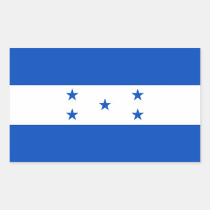 Flagge von Honduras Rechteckiger Aufkleber
