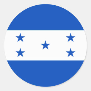 Flagge von Honduras Runder Aufkleber