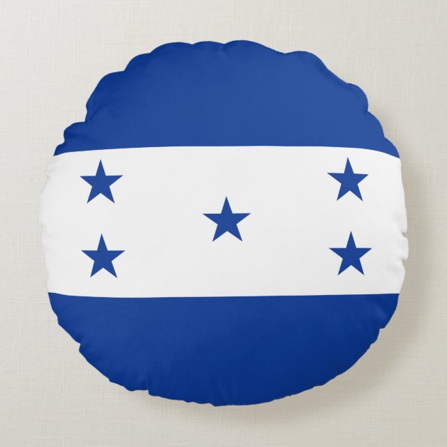 Flagge von Honduras Rundes Kissen (Vorderseite)