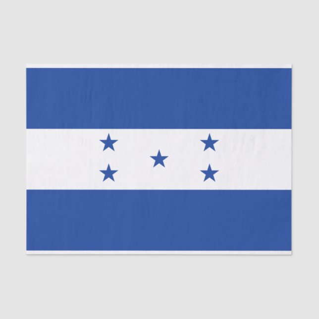 Flagge von Honduras Seidenpapier (Vorderseite)