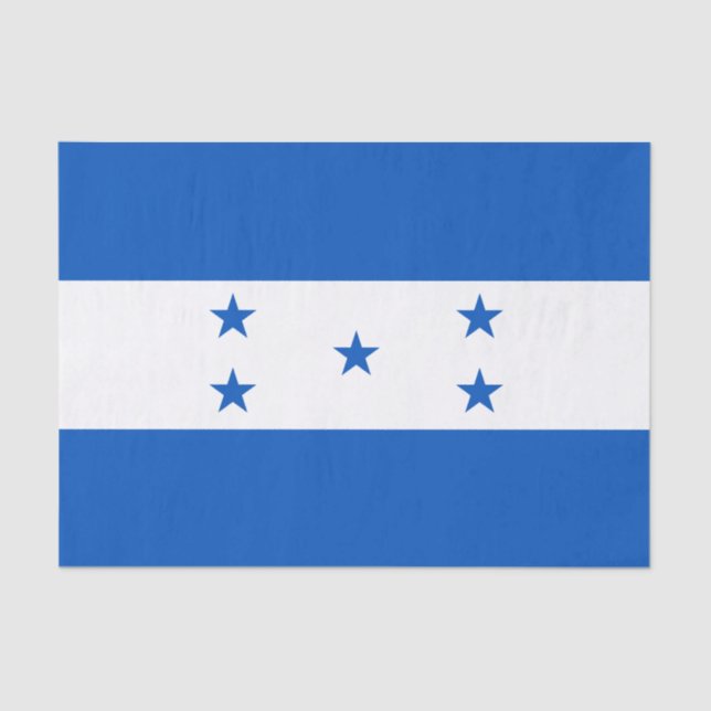 Flagge von Honduras Seidenpapier (Vorderseite)