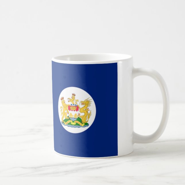 Flagge von Hong Kong 英屬香港 (1959 - 1997) Kaffeetasse (Rechts)
