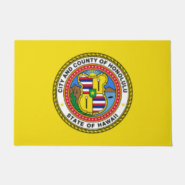 Flagge von Honolulu (Hawaii) Fußmatte