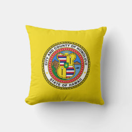 Flagge von Honolulu (Hawaii) Kissen