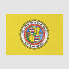 Flagge von Honolulu (Hawaii) Seidenpapier