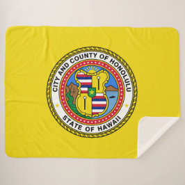 Flagge von Honolulu (Hawaii) Sherpadecke
