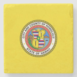 Flagge von Honolulu (Hawaii) Steinuntersetzer