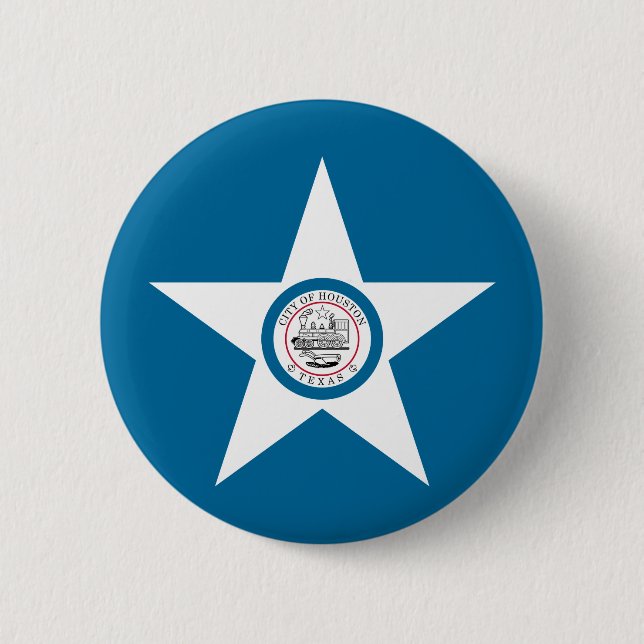 Flagge von Houston, Texas Button (Vorderseite)