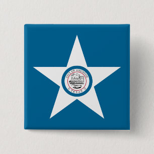 Flagge von Houston, Texas Button