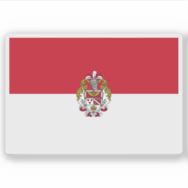 Flagge von Ibarra, Ecuador Aufkleber (Vorderseite)