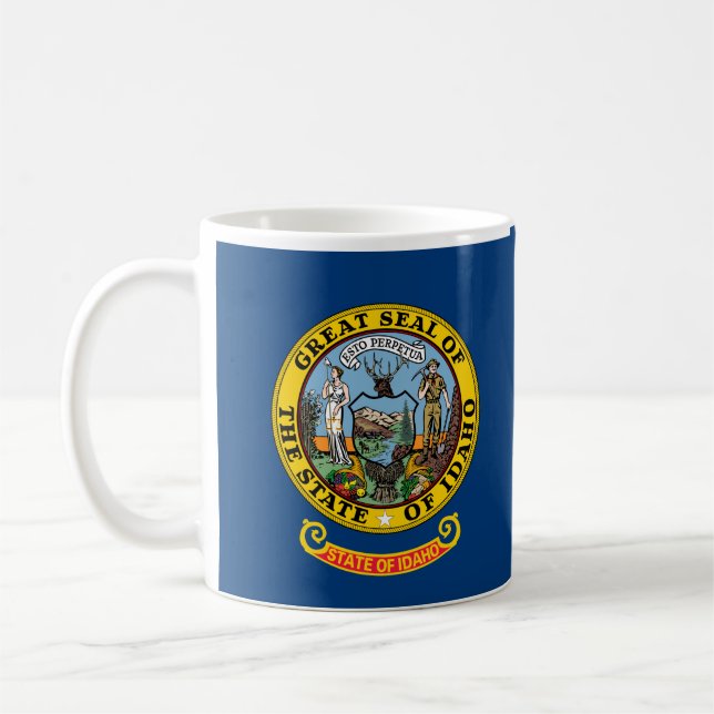 Flagge von Idaho Kaffeetasse (Links)