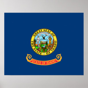 Flagge von Idaho Poster
