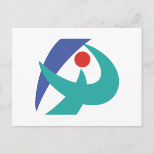 Flagge von Iga, Mie, Japan Postkarte