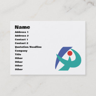 Flagge von Iga, Mie, Japan Visitenkarte