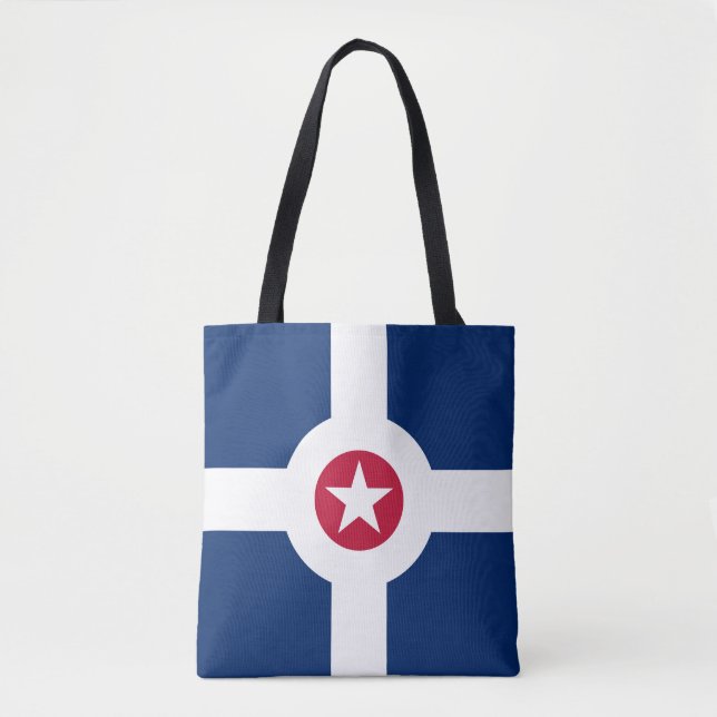 Flagge von Indianapolis, Indiana Tote Bag (Vorderseite)