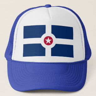 Flagge von Indianapolis, Indiana Trucker Hat Truckerkappe