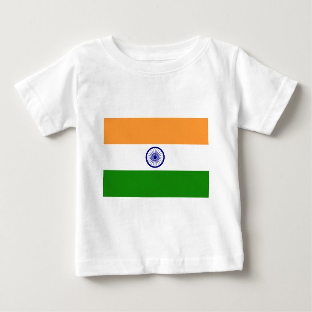 Flagge von Indien - तिरंगा - भारतकाध्वज Baby T-shirt (Vorderseite)