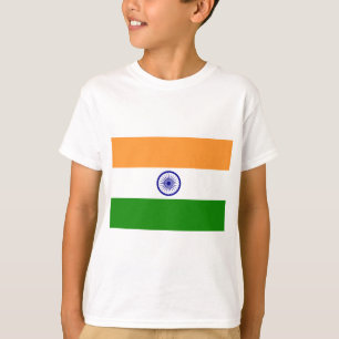 Flagge von Indien - तिरंगा - भारतकाध्वज T-Shirt