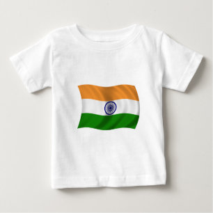 Flagge von Indien Baby T-shirt