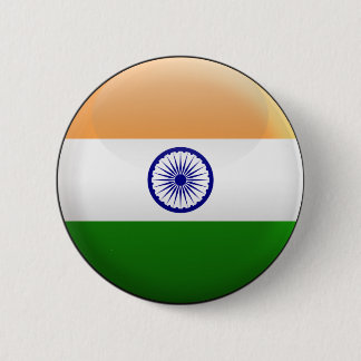 Flagge von Indien Button