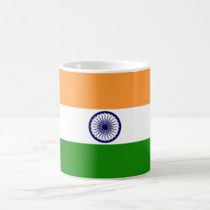 Flagge von Indien-Schale Kaffeetasse