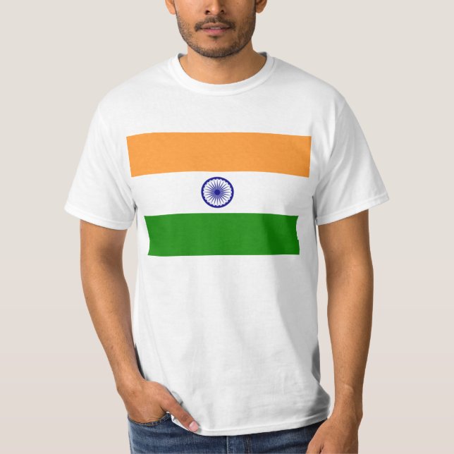 Flagge von Indien-T-Shirt T-Shirt (Vorderseite)