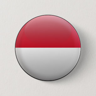 Flagge von Indonesien Button