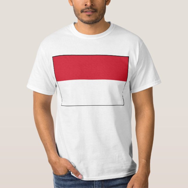 Flagge von Indonesien-T-Shirt T-Shirt (Vorderseite)