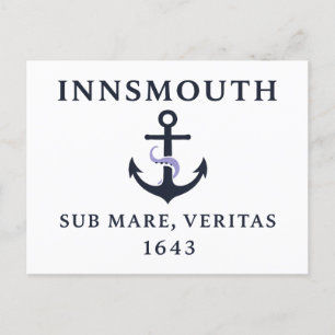 Flagge von Innsmouth - "Sub Mare, Veritas" Est. 16 Feiertagspostkarte