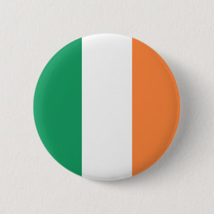 Flagge von Irland auf Button-/Knopf-Abzeichen Button