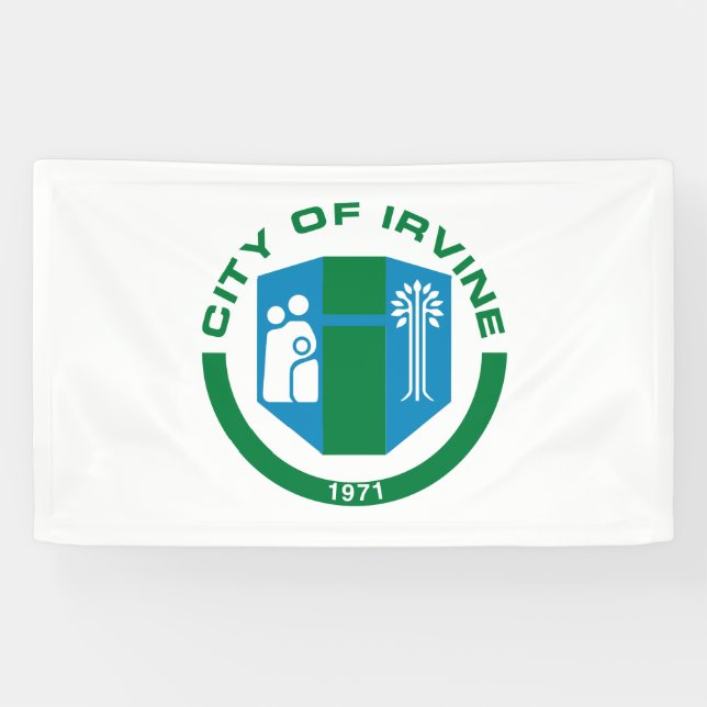 Flagge von Irvine (Kalifornien) Banner (Horizontal)
