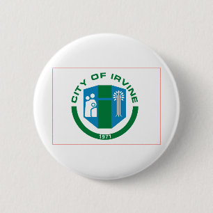 Flagge von Irvine, Kalifornien Button