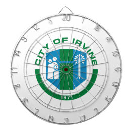 Flagge von Irvine (Kalifornien) Dartscheibe