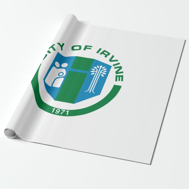 Flagge von Irvine (Kalifornien) Geschenkpapier (Ungerollt)