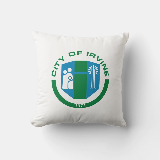 Flagge von Irvine (Kalifornien) Kissen (Vorderseite)