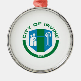 Flagge von Irvine (Kalifornien) Ornament Aus Metall