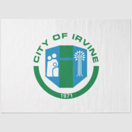 Flagge von Irvine (Kalifornien) Seidenpapier