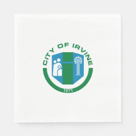Flagge von Irvine (Kalifornien) Serviette