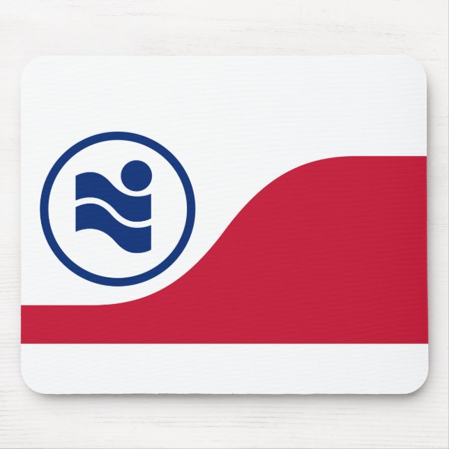 Flagge von Irving, Texas Mousepad (Vorne)