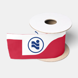 Flagge von Irving, Texas Satinband
