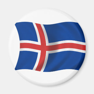 Flagge von Island Magnet