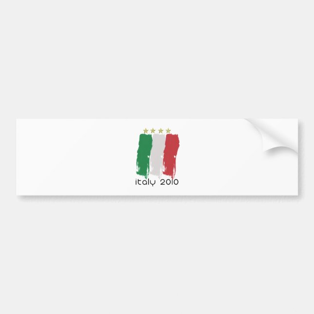 Flagge von Italien Autoaufkleber (Vorne)